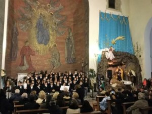 Il coro a S. Rocco il 22 dicembre